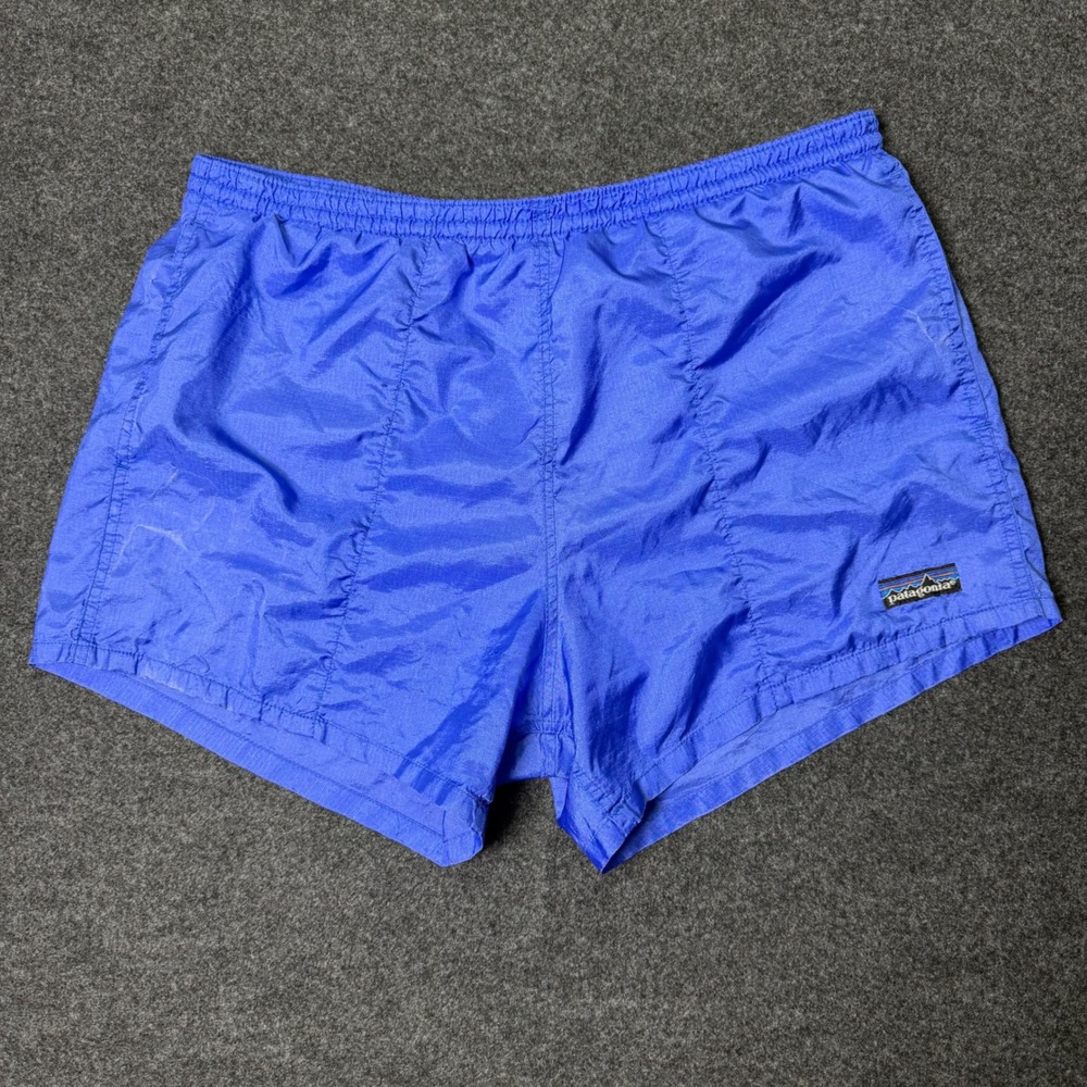 Patagonia Baggies Shorts Mens M Blue Gorpcore Ripstop Nylon 2 Inch Inseam